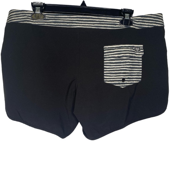 Billabong Striped Nautical Print Shorts (Size:11, Color:Navy-Blue, White) - Picture 2 of 4